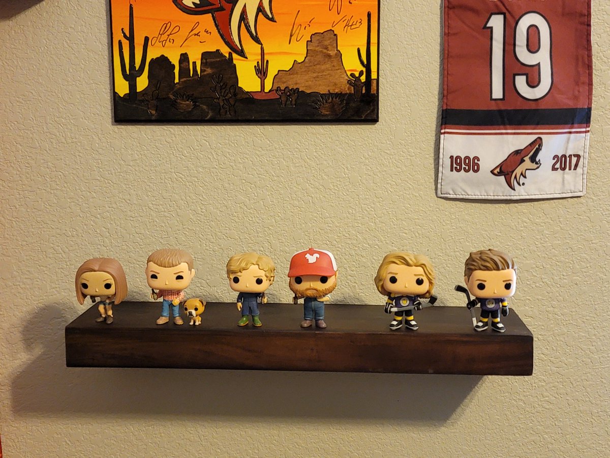 GillisFrank's tweet photo. Newest addition to the wall. The whole crew! They need to add the skids to the collection #letterkenny #figguritout #STWRT https://t.co/YI0KOCxQBl