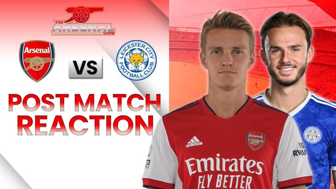 stevek9KS1TV's tweet photo. THE ARSENAL SHOW LIVE 7.30PM
MARTIN ODEGAARD 2 JAMES MADDISON 0 #Odegaard #AFCLEI
A really important win in the race for the top 4.
ARSENAL GO MARCHING ON #COYG 🔴⚪️
Who were your stand out players?
#AFC #ARSLEI #UTA #ArsenalFC 🔴⚪ JOIN US LIVE
https://t.co/z4BHIBqP2o🔗📺 https://t.co/k5okC4GF0r