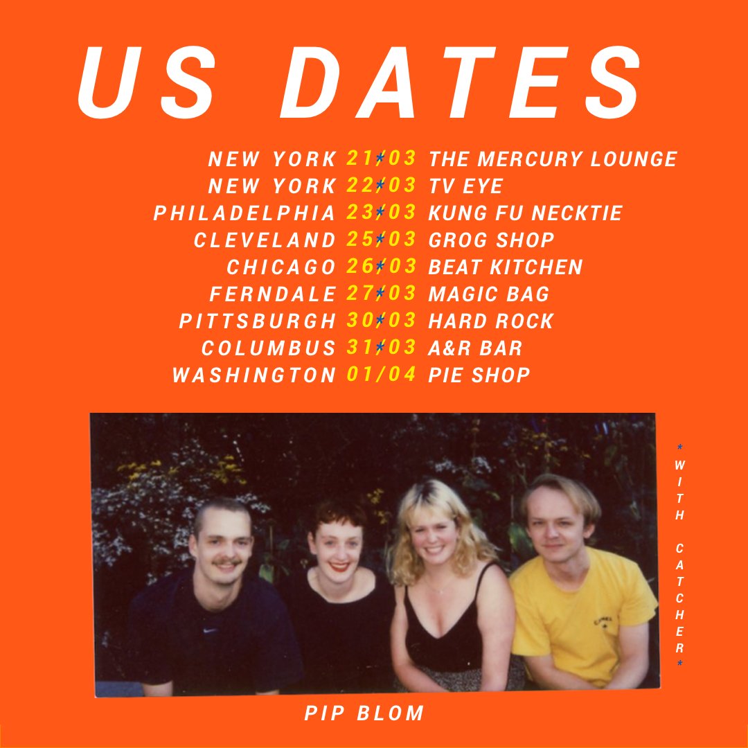 U.S. friends, we're almost heading your way. Get your tickets for New York, Philadelphia, Cleveland, Chicago, Ferndale, Pittsburgh, Columbus and Washington! <a href="/catcherbandbk/">Catcher</a> will join us.