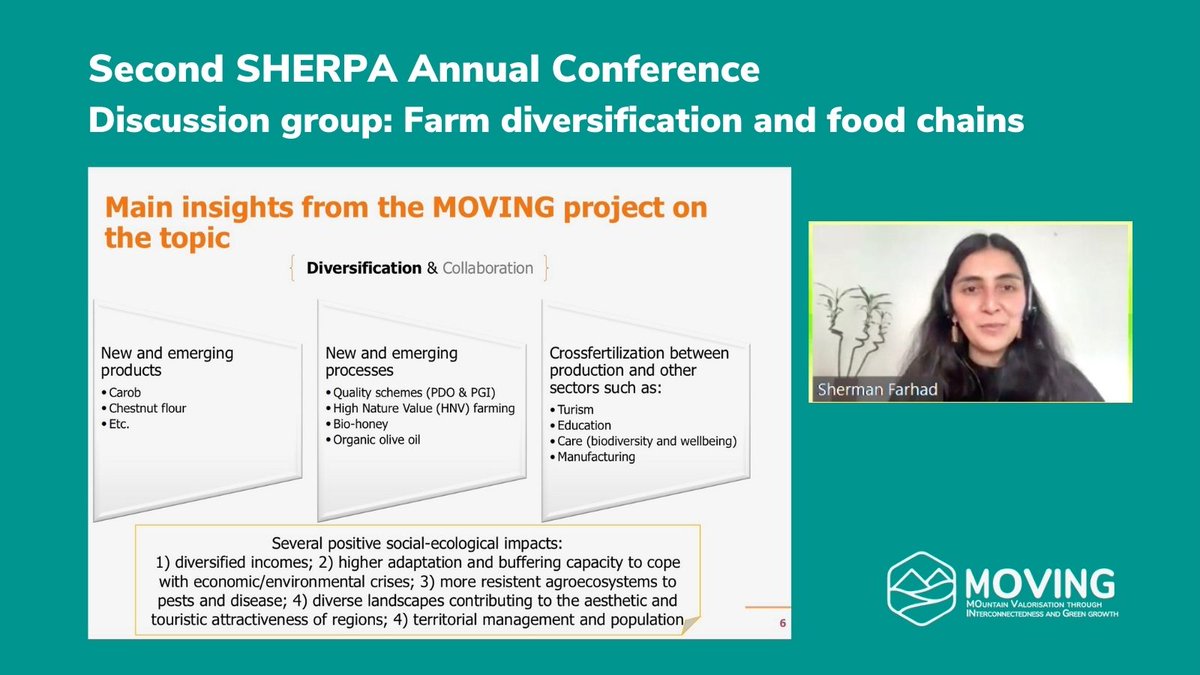 MOVINGH2020's tweet photo. Did you miss #SHERPAconference 2022?

#MOVING2020 project presented how contributes to the establishment of improved #valuechains and to the long-term vision for rural areas (LTVRA)

Know more👉 https://t.co/l2SAmLyw96

 #ruralinterfaces #EUmountains #Rural2040 https://t.co/c088D6AXW3