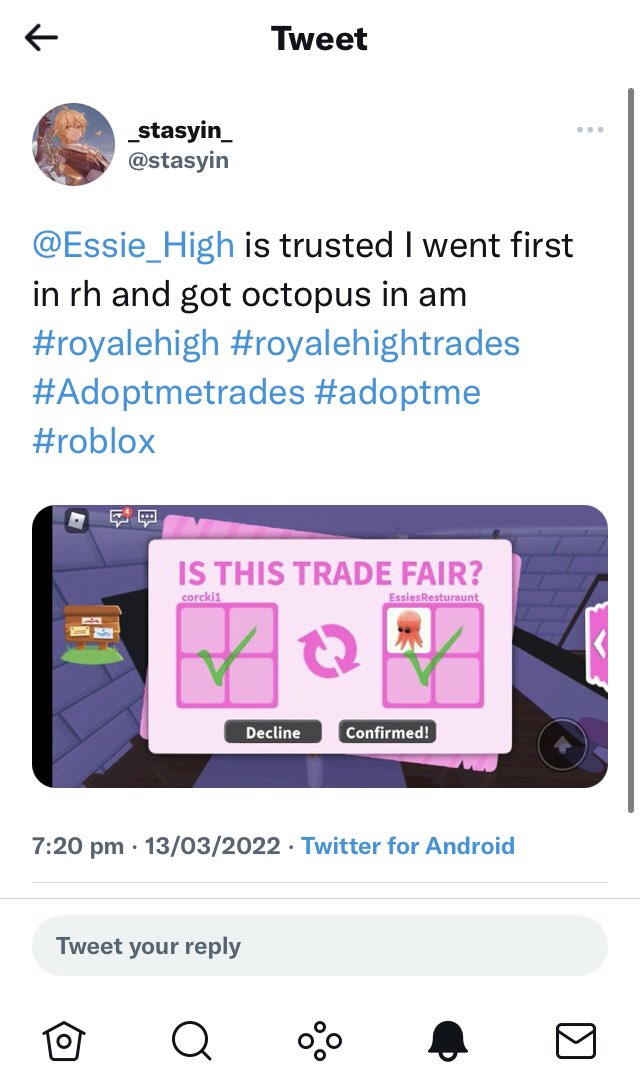 Essie_High's tweet photo. Proof No.2! She went first! https://t.co/nzrgoQq3B0