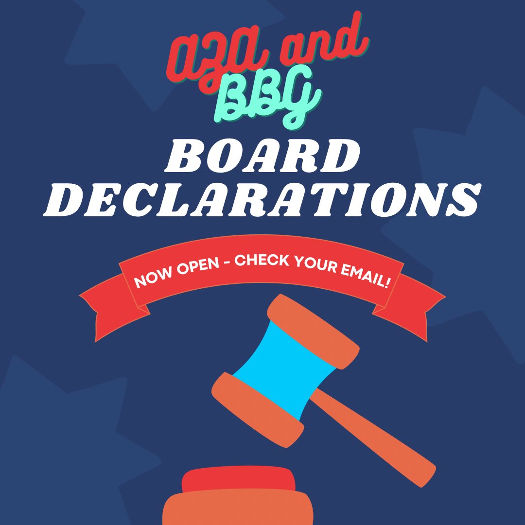 Interested in a leadership position for the 98th @mamasaza1 board or the <a href="/mzyoshanah/">MZ Yoshanah #2053</a> 68th board? Declarations are now open!!!! Check your inbox for information on all of the leadership positions and how to declare!!