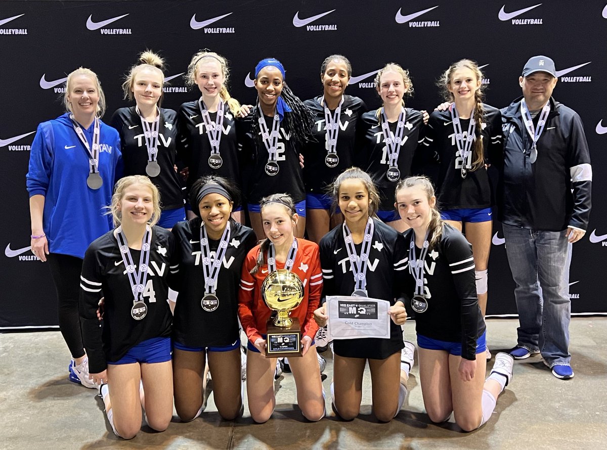 TAVVolleyball's tweet photo. Your 2022 MEQ 13 Open Champions: #TAV13Black 🥇 #GotThatBid #GoTAV https://t.co/OzTYDjH73O