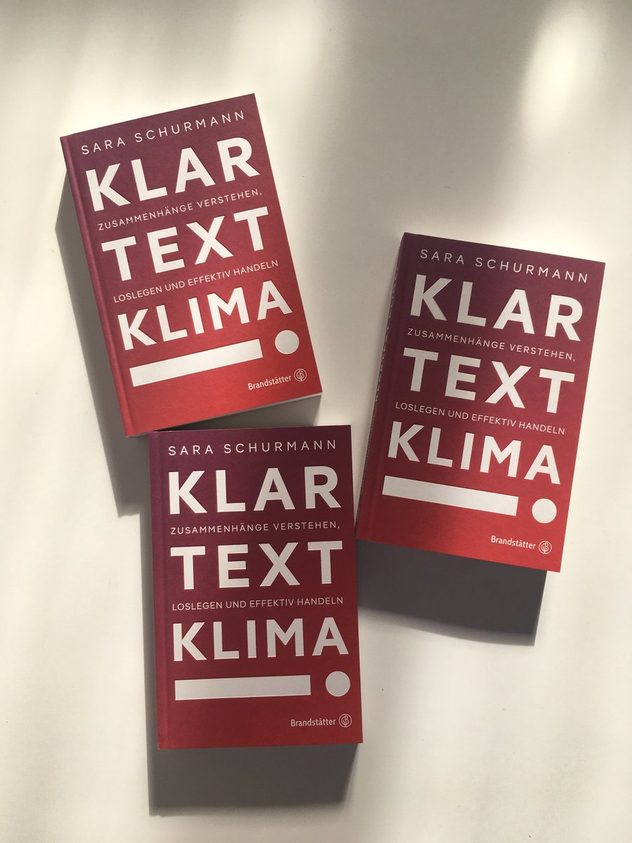 SaraSchurmann's tweet photo. Es fühlt sich komisch an, in diesen Tagen Werbung für ein Buch zu machen, aber am Montag erscheint #KlartextKlima und ich hoffe, dass es vielen hilft, die Klimakrise besser zu begreifen. #DoLookUp https://t.co/EAjqSmCCvA