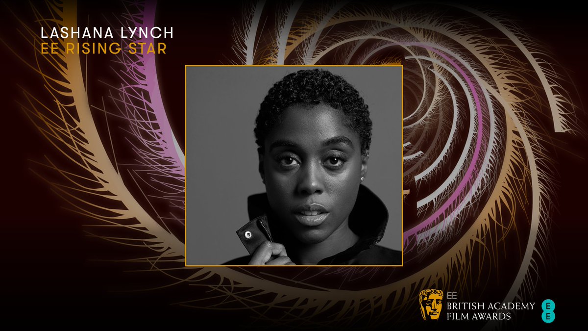 BAFTA's tweet photo. Your @EE Rising Star winner is Lashana Lynch! #EEBAFTAs https://t.co/gFdvkwllFp
