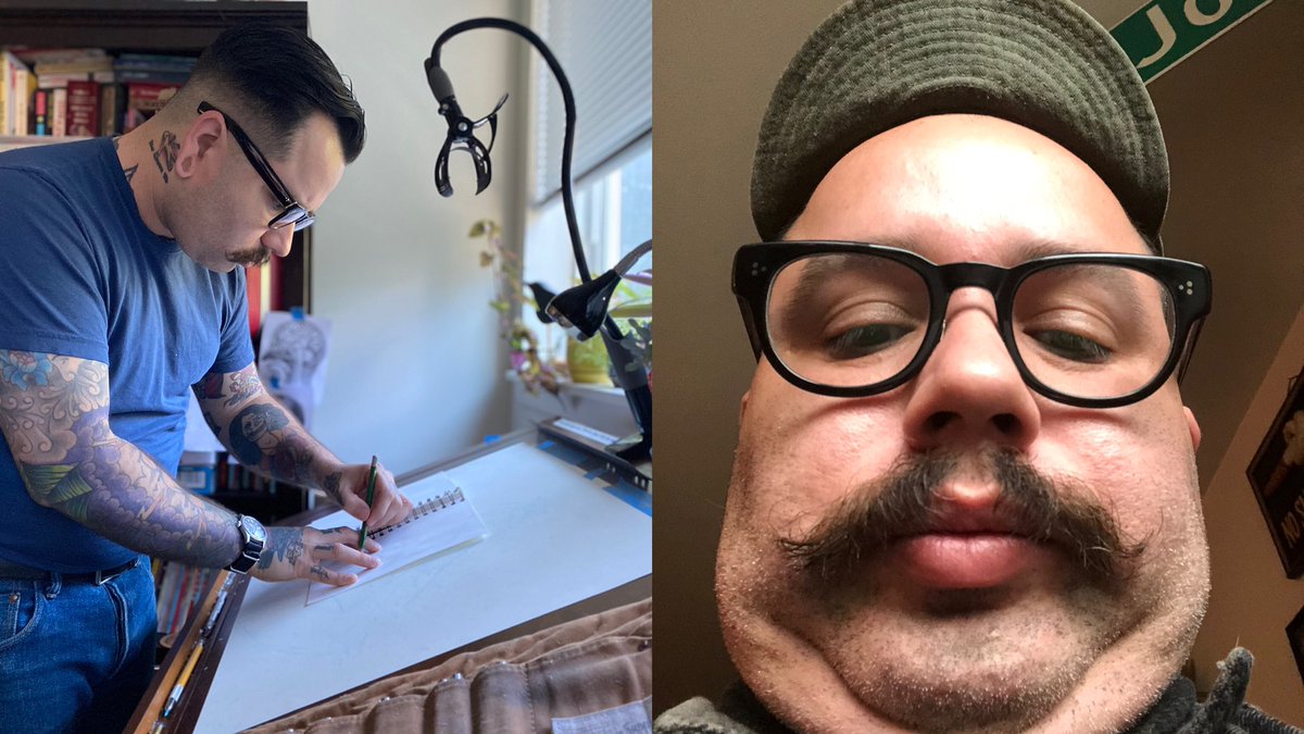 How you see yourself at your drawing desk VS how your drawing desk sees you…