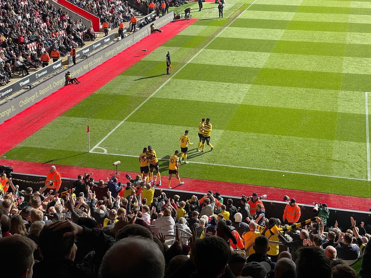 Fantastic team performance today, you horns #watfordfc