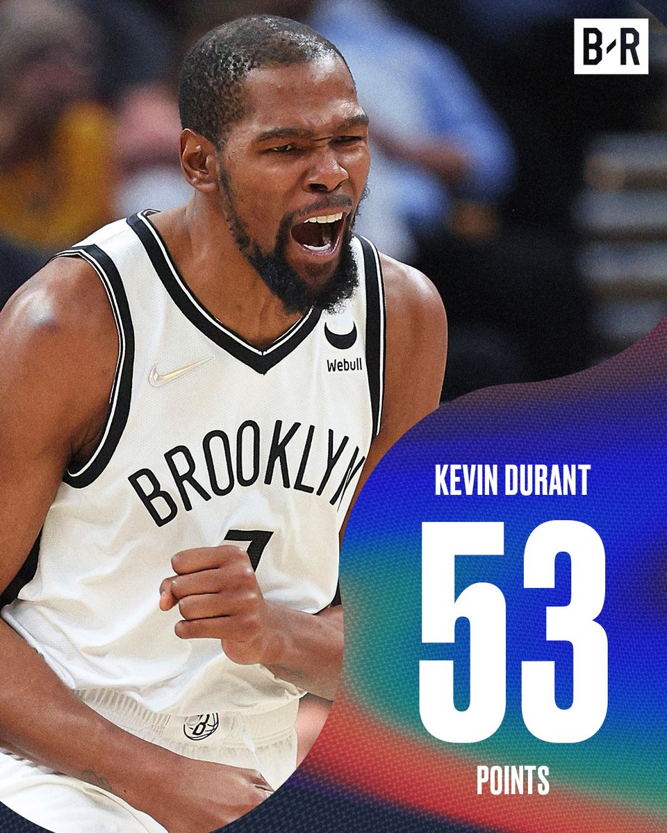 Kevin Durant was COOKING 🔥

▪️ 53 PTS
▪️ 6 REB
▪️ 9 AST