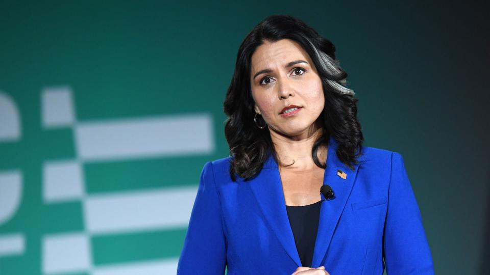 Forbes's tweet photo. Tulsi Gabbard Latest To Push Russian-Backed Conspiracy About U.S.-Backed Biological Labs In Ukraine https://t.co/WNSk0a0gkO https://t.co/gW5cTKNlvZ