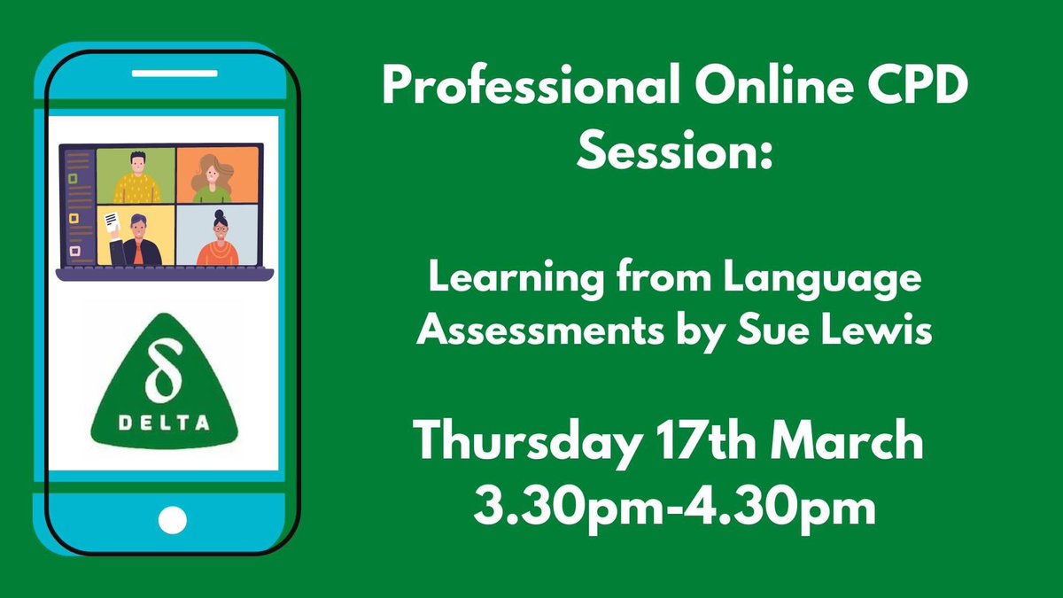 DeafEducation's tweet photo. Join our Professionals Online CPD Session this Thursday 17th March 3.30pm-4.30pm.

We are delighted to be joined by Sue Lewis to give a presentation on 'Learning from Language Assessments'

You can sign up to attend here: https://t.co/aX6zGrvE2f

#Teacherofthedeaf #ToD https://t.co/Z5uuiDRoY1