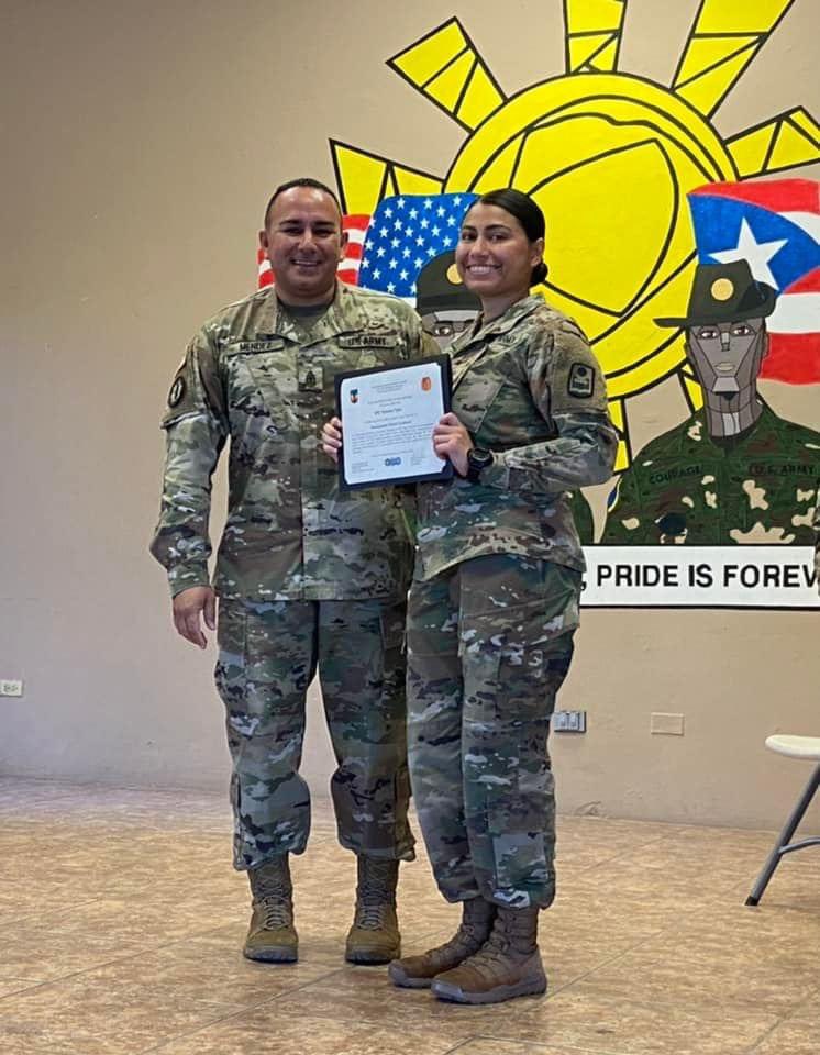 92ndMPBde's tweet photo. Congratulations SPC Opio, BLC class 002-22 Distinguished Honor Graduated. @PRNGRecruiting @201stRti @CSM_Mendez @92ndMPBde @PRNationalGuard https://t.co/loSMDHtvf6