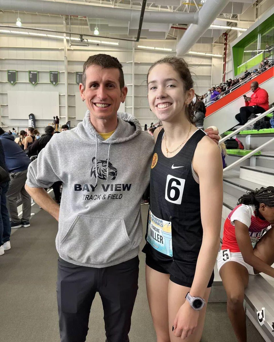BVBengals's tweet photo. This morning on Staten Island NYC, Francine Miller from @bayviewacademy raced in the Nike Indoor Nationals in the Emerging Elite 400M. She ran a great race and set a new indoor personal best of 1:02:88! 
Congratulations #WErBENGALS🐯 https://t.co/31kdHz2JwW