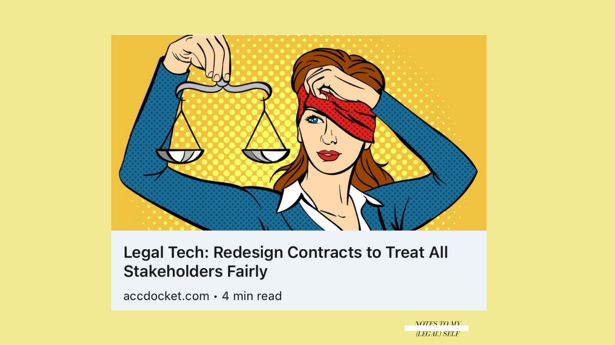 💥 When lawyers churn out impenetrable walls of legalese and call it a fair contract, they cause Lady Justice to act like a snob.
🆘 Incomprehensible contracts shut out the very people they are meant to serve.
accdocket.com/legal-tech-red…
#inhousecounsel #lawyers #law #lawtwitter #gc