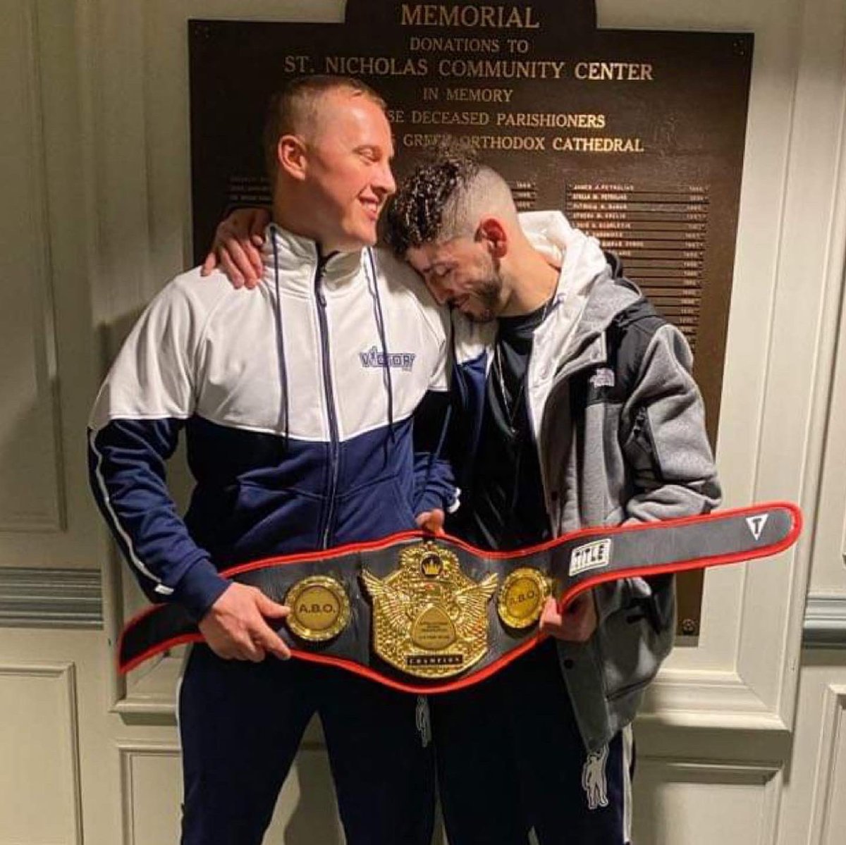 WNYMMAFitness's tweet photo. Letโs hear it for the regional champion Alex Castellano!!! And the coach whoโs always in his corner, Tommy Neff #dreamteam #victoryboxing #teamwnymma #boxing #belt #champion https://t.co/ABHPFfI7ZN