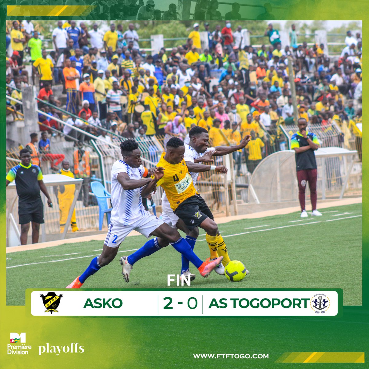 FtfTogolaise's tweet photo. 🟥#PremiereDivision
⚽️ PlayOffs : J1
📸Quelques photos du match #ASKO 2 vs 0 #ASTOGOPORT https://t.co/JEpoSimEJC