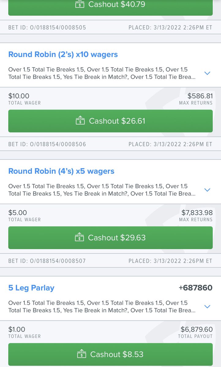 TheTradingNinja's tweet photo. #tennis with some #roundrobins now these I can afford to put $50-$100 on https://t.co/LwBQyWbaR9