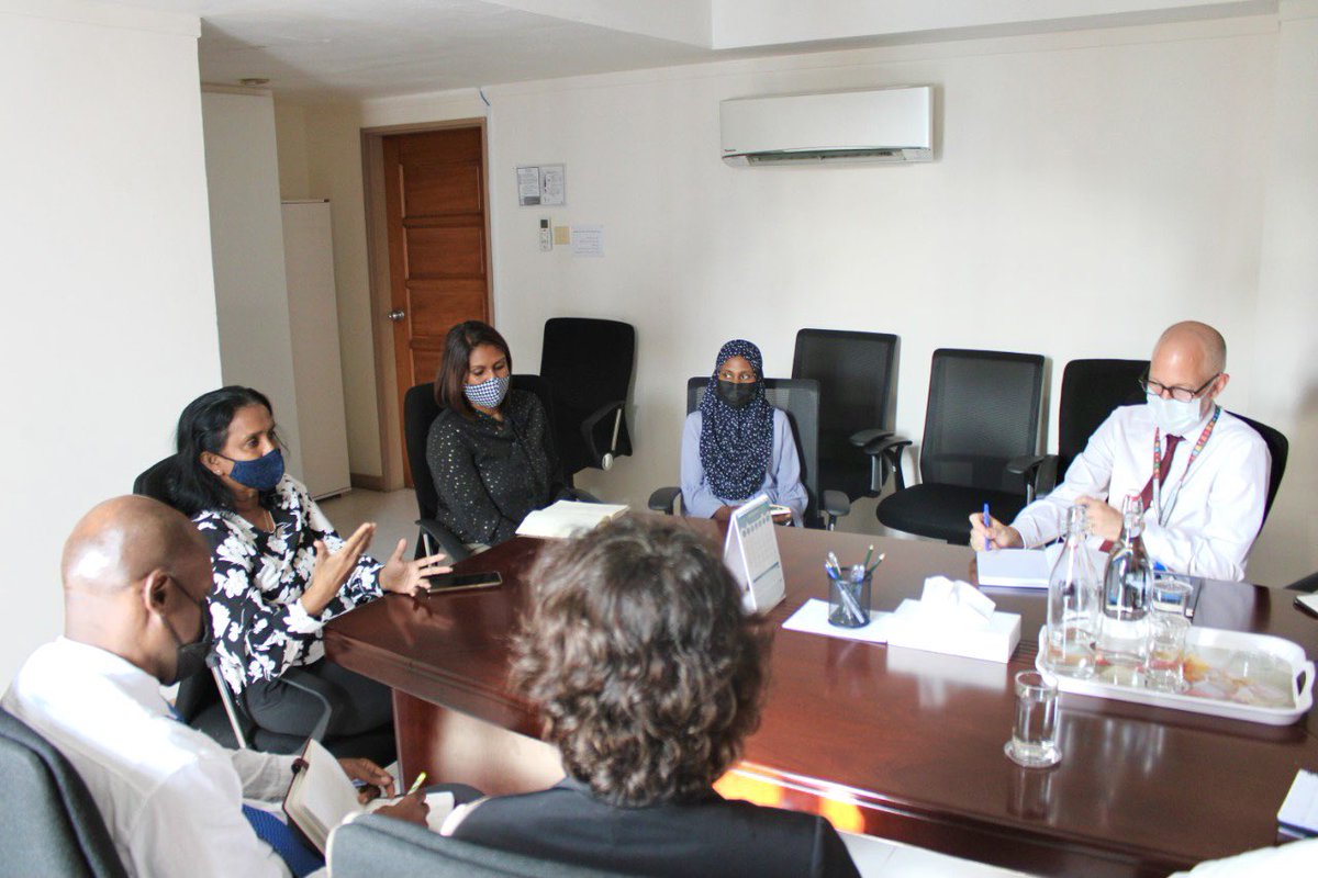 coomaldives's tweet photo. Children's Ombudsperson met with the team undertaking a Joint Scoping Exercise in the Maldives under the Global Framework for UN support on Syria/Iraq Third Country National Returnees. https://t.co/qdlwNHNZU7