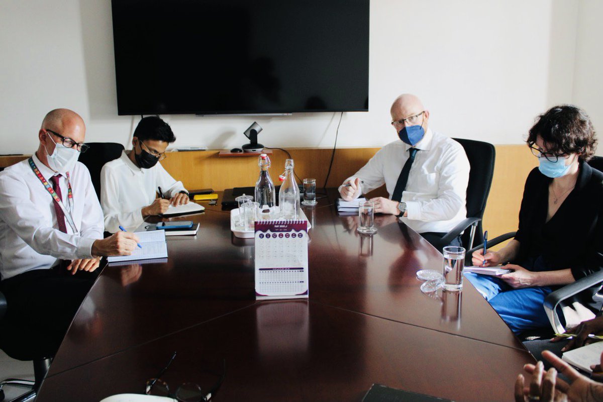 coomaldives's tweet photo. Children's Ombudsperson met with the team undertaking a Joint Scoping Exercise in the Maldives under the Global Framework for UN support on Syria/Iraq Third Country National Returnees. https://t.co/qdlwNHNZU7