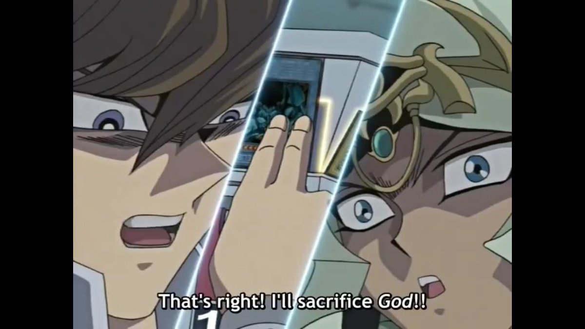 59. kaiba yugioh that’s right I’ll sacrifice godpic.twitter.com/6ApVtEdBFp....