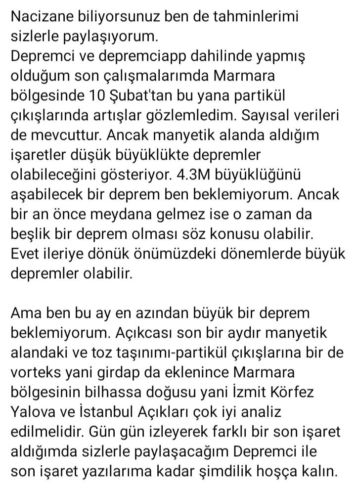 Depremciapp's tweet photo. Son yorumum ektedir. #deprem #istanbul #marmara https://t.co/sxJdE0k51u