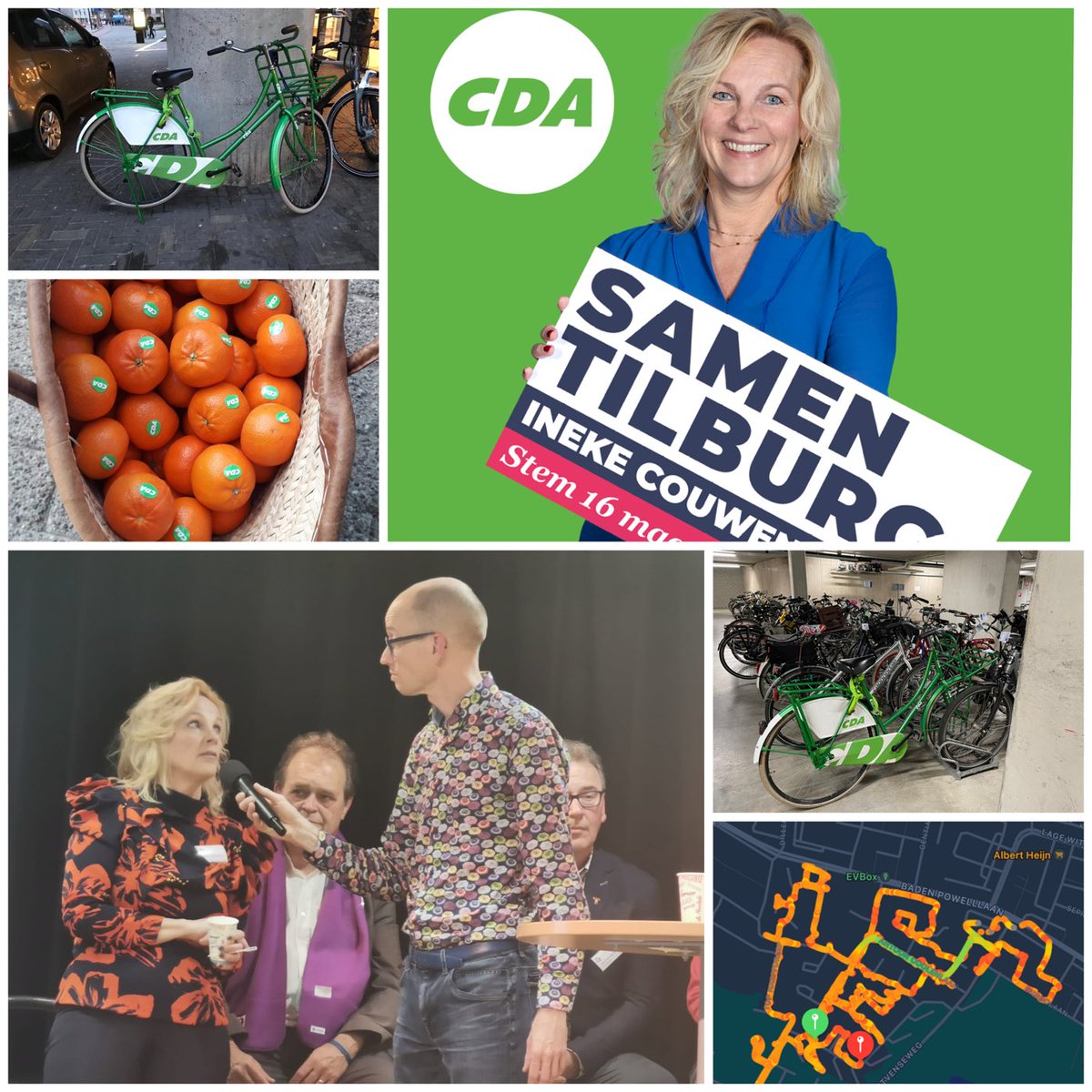 Als lijsttrekker heb ik met heel veel vrijwilligers 32.000 flyers rond gebracht (zere voeten). Veel mensen gesproken, kilo’s mandarijnen uitgedeeld, gedebatteerd. Wijken en dorpen bezocht op onze CDA fiets. Het is nu aan jullie! Kies wijs en stem op één van de kanjers op lijst 6