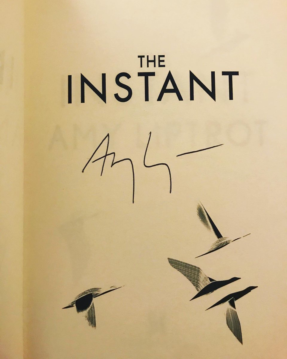DunleavyBernard's tweet photo. Your new book made it to Dublin @amy_may...thanks for signing it. Can’t wait to read it! #TheInstant #AmyLiptrot @canongatebooks https://t.co/PpHSIqxgIt