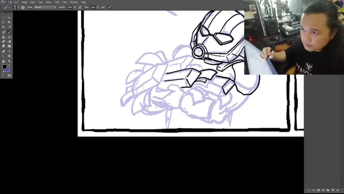 Livestreamed one of my comics yesterday. 