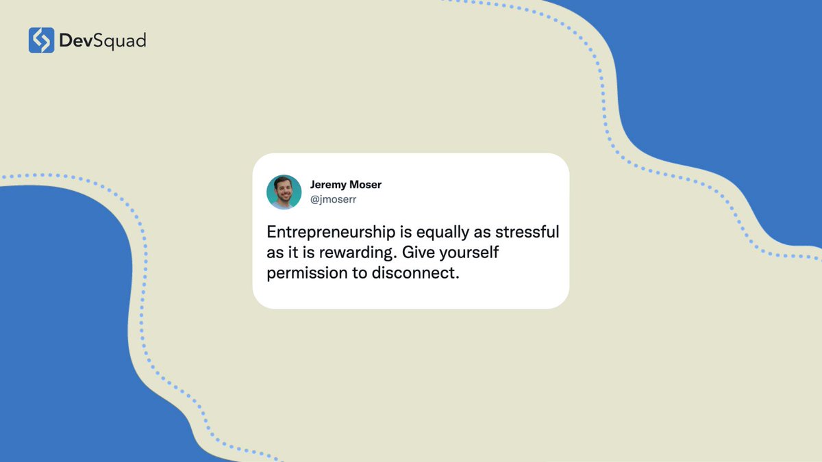 42% of small business owners have reported recently experiencing burnout. Have you?

Now repeat after us... take 👏 time 👏 to 👏 disconnect 👏

#entrepreneur #techfounder #saasfounder #entrepreneurship #disconnect