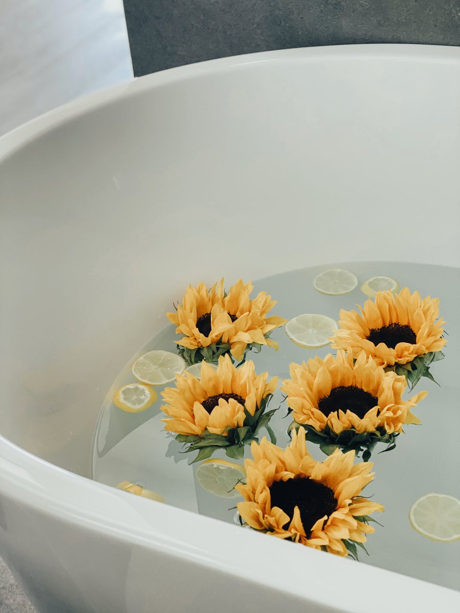 oceanandroseco's tweet photo. SUN 🌞 Day + Moon In Leo ♌️

Sunflower Bath 🌻

Epsom Salt
Fresh Sunflowers
Sliced Lemons
Ylang Ylang Essential Oils

Sunflowers bring happiness, optimism, longevity, peace and devotion.
The Sunflower surpasses all other flowers in terms of universal power to bring joy to people. https://t.co/iY6pW40LgL