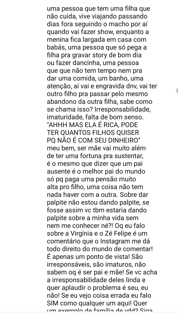 GiLFiSah007's tweet photo. Olha essa idiota falando sobre a Virgínia ter filhos , fala como se fosse da conta dela o que uma mulher faz com o seu útero. https://t.co/QdahMItMrp