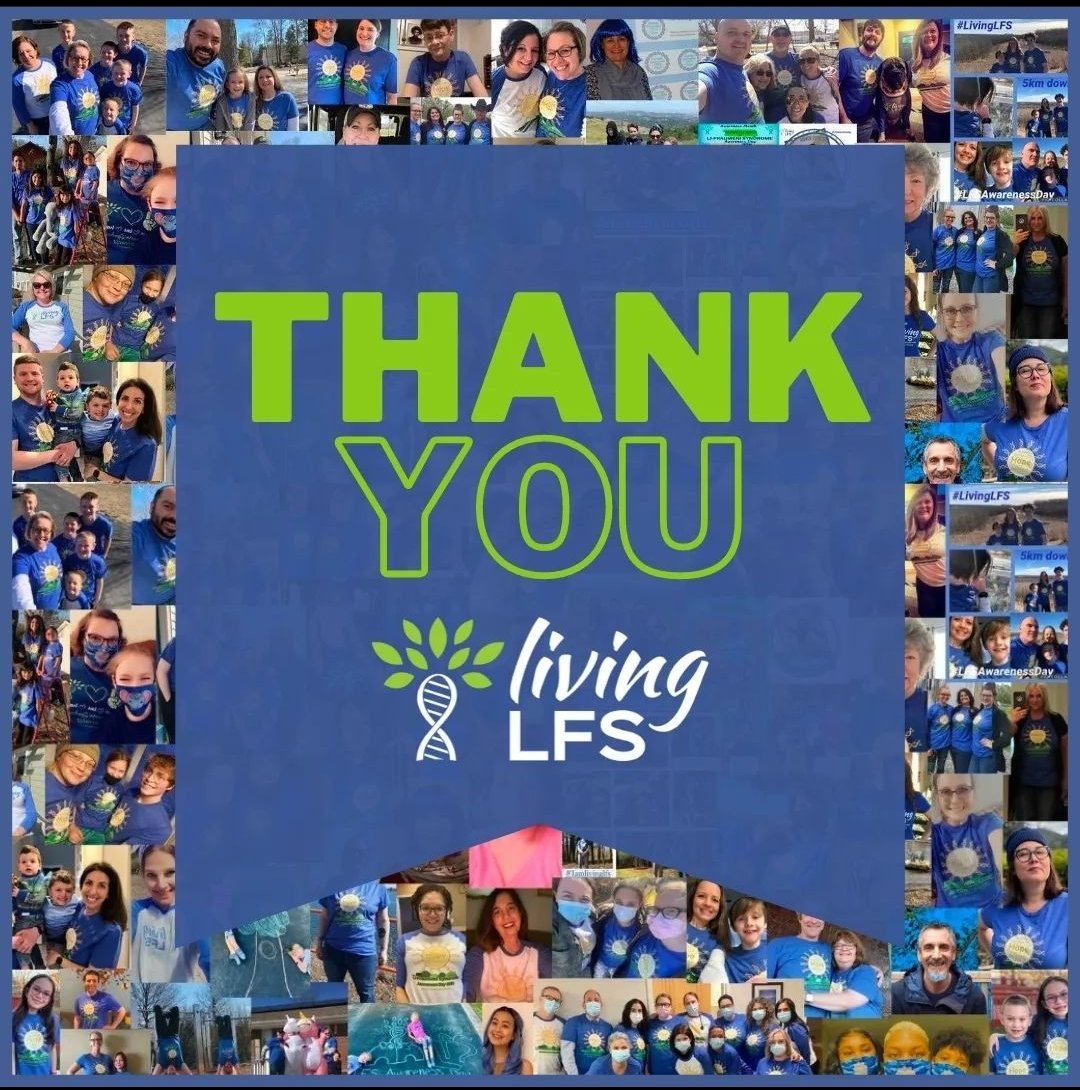 LivingLFS's tweet photo. SUNDAY MARCH 20TH: LI-FRAUMENI SYNDROME AWARENESS DAY!! Zoom with us at 11 PDT, 2pm EDT for fun, LFS hardship grant updates, #LFSawarenessDay shirts, and to honor the birth anniversary of our founder Jennifer Mallory.
https://t.co/bMbK3FHxQv #lifraumeni #genetics #cancer #tp53 https://t.co/2MlQCE0Cg0