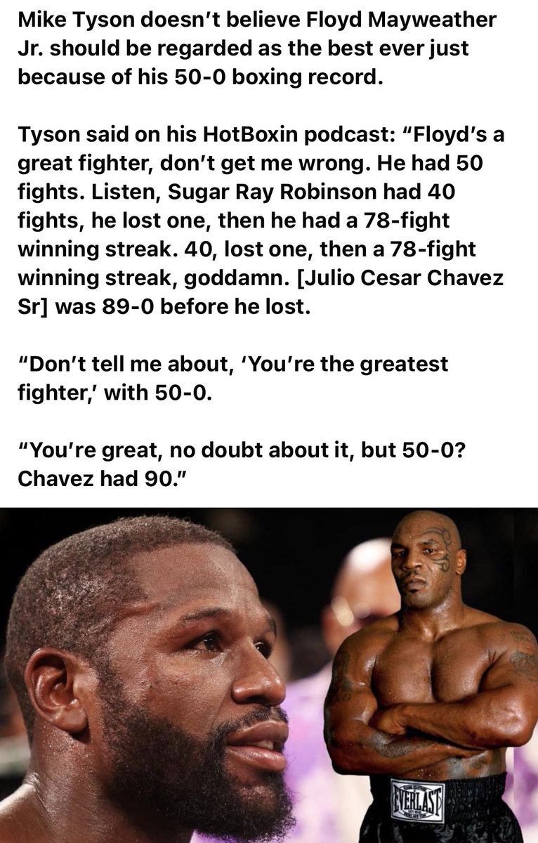 IsaacJPalacios's tweet photo. For those of you who forget why @Jcchavez115 is the best Mexican boxer of all time and one of the best ever! He would have destroyed @FloydMayweather right @MikeTyson https://t.co/WNZZt1DLOX