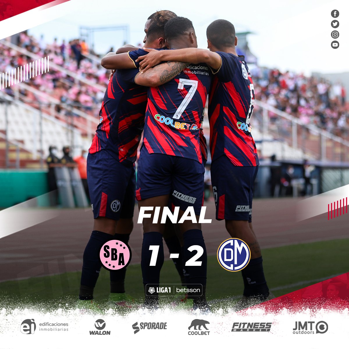 CCDMunicipal's tweet photo. 🔚 Final del partido.
#EchaMuni ⚪🔴
#FranjaEdil https://t.co/uOVtXT1e7G