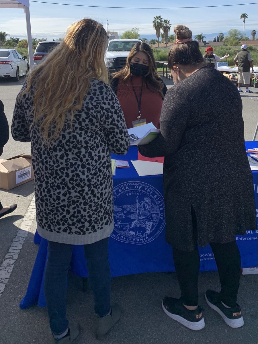 CA_LaborCommish's tweet photo. Working with Agency and community leaders like @UCMercedCLC Western Family Preservation Services @UFWupdates in Fresno to REACH EVERY CALIFORNIAN! Outreach is foundational to strategic enforcement. Learn your rights ask us 1-833-526-4636. #WorkerWeekOfAction https://t.co/wzqKbOfkKV