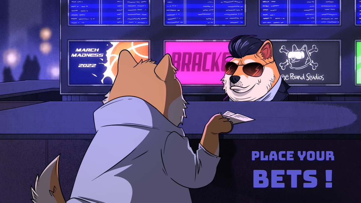 TheDogePoundNFT's tweet photo. Who’s ready for March Madness?! 🏀 

This upcoming week we will be releasing a free bracket challenge with $10,000+ worth of prizes! https://t.co/J3v7OWIcXp