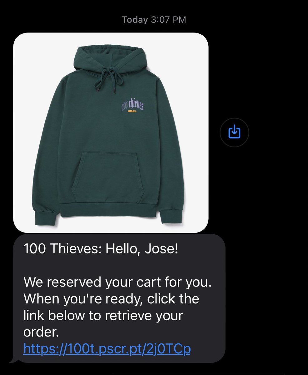 ELEquinox's tweet photo. @100Thieves I clicked on the link so fast and my cart was empty. I really thought I was about to cop 😢 https://t.co/GakaEhsvuB