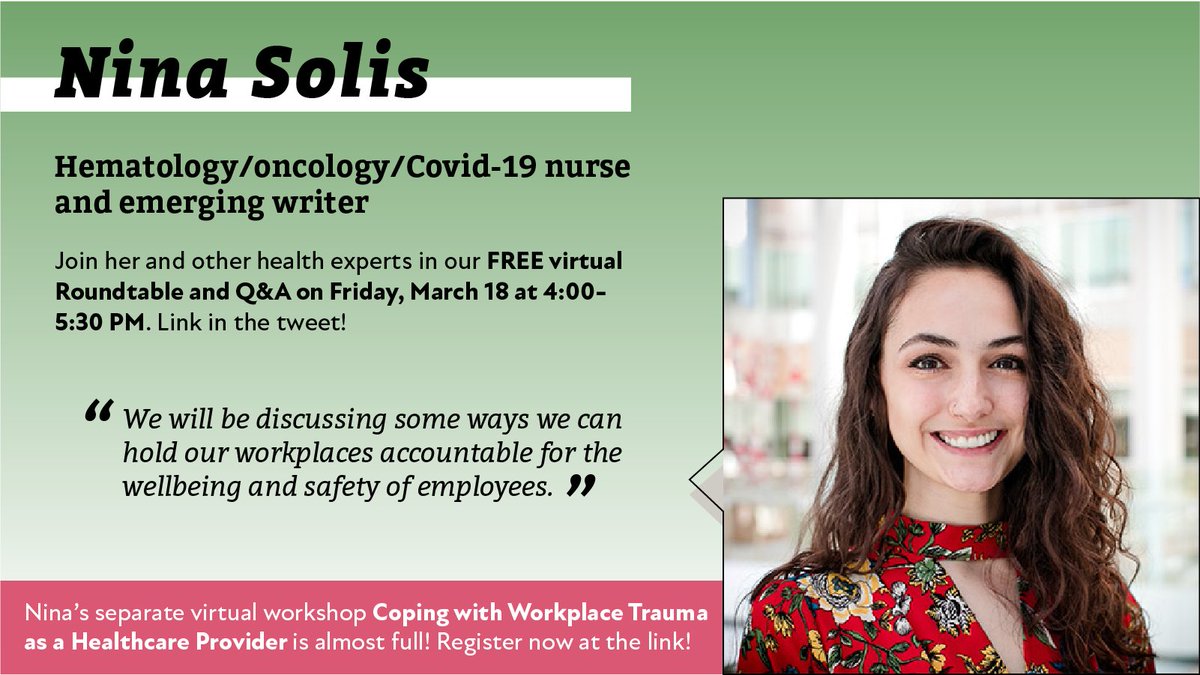 moravianwriters's tweet photo. Join Nina Solis in our Roundtable and Q&amp;A, or grab a spot in her virtual workshop here! https://t.co/F7R8KglMzL https://t.co/uHNC8bwfw7