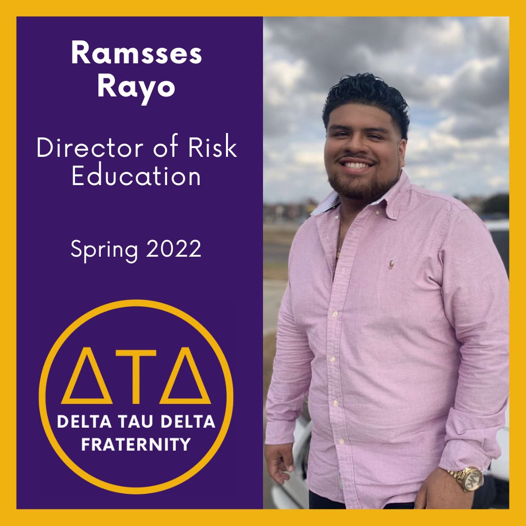 Introducing Brother Rayo, “My name is Ramsses Rayo, I’m a senior majoring in Biology with a concentration in Pre-Med. I rushed Delt because of the leadership opportunities and great brotherhood. Delt gave me the confidence I need to become a greater man.”
#rushdelt #tamuc