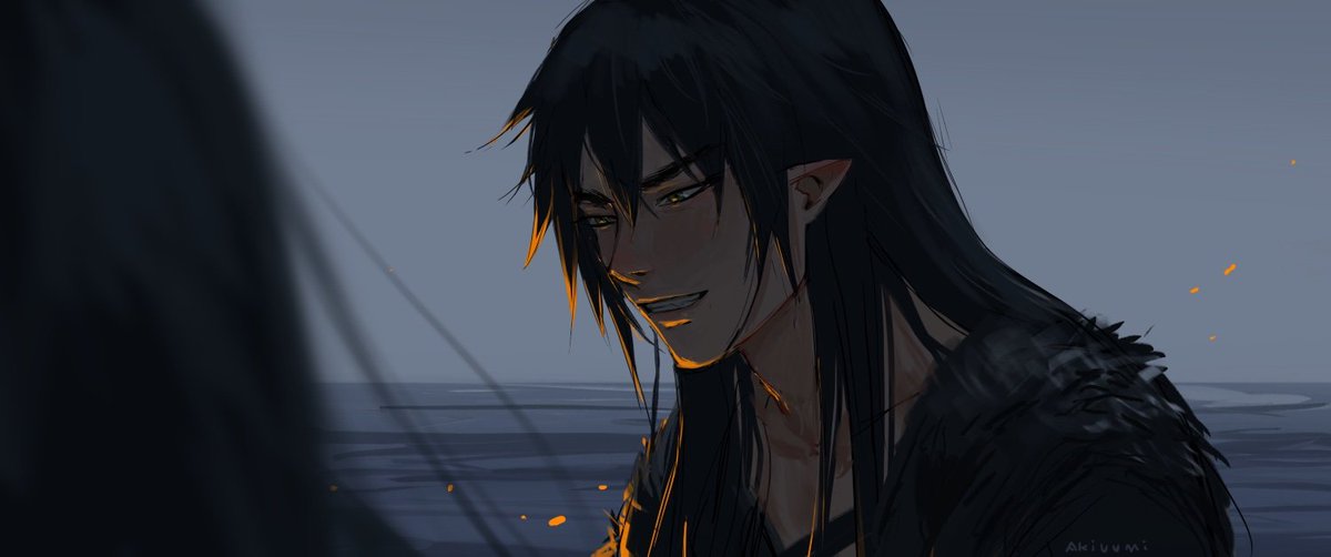 akiuumi's tweet photo. Quería dibujar una escena con mi OC y ha salido esto (´ . .̫ . `) https://t.co/44a5PCa5i9