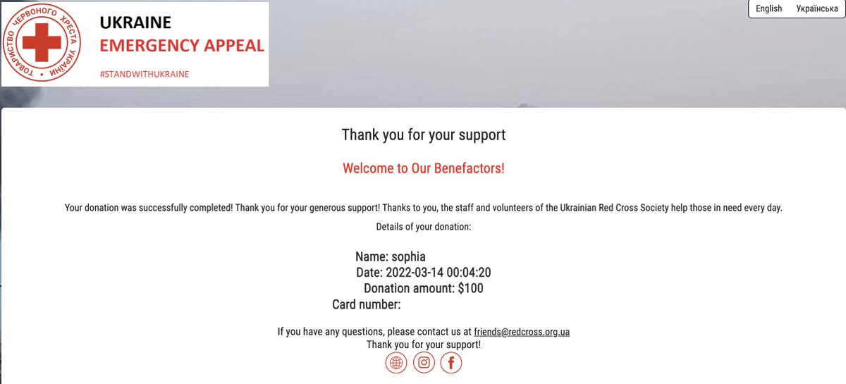 Happy to announce we were able to donate $100 to 
<a href="/RedCrossUkraine/">Ukrainian Red Cross</a>! Thank you so much to everyone who minted it is greatly appreciated and we are so happy to be able to give back! 😻 

This weeks charity is <a href="/UNICEF_UA/">UNICEF Ukraine</a> 
   
Minting now (50% to charity): pixelpussiesnft.com