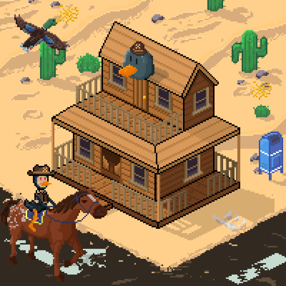 Ducks of the wild west? 👀