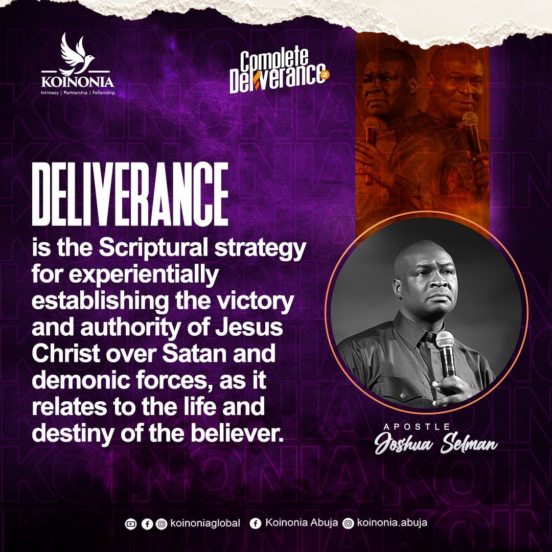 koinoniaeni's tweet photo. #ApostleJoshuaSelman
#CompleteDeliverance2
#StructureAndOperationOfSatan
#KoinoniaAbuja
#KoinoniaGlobal https://t.co/3Am8fdV8YJ