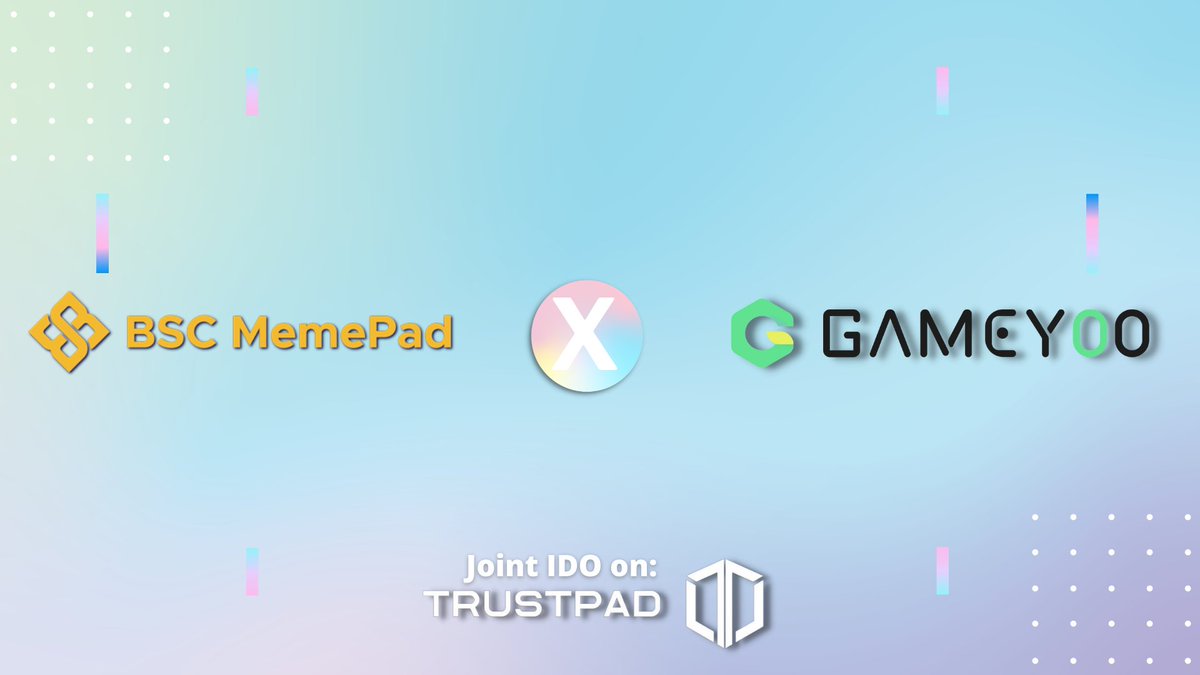 🔥 We are excited to announce the super hyped project <a href="/GameYooOfficial/">GameYoo</a> on BSC Memepad 🔥

✅ Staking Requirement for Guaranteed Allocation: 100K | 160K | 300K BSCM
✅ Small investor lottery requirement: 10K BSCM

🥞 stake.bscmemepad.com

✅ Whitelist: bscmemepad.com/gameyoo