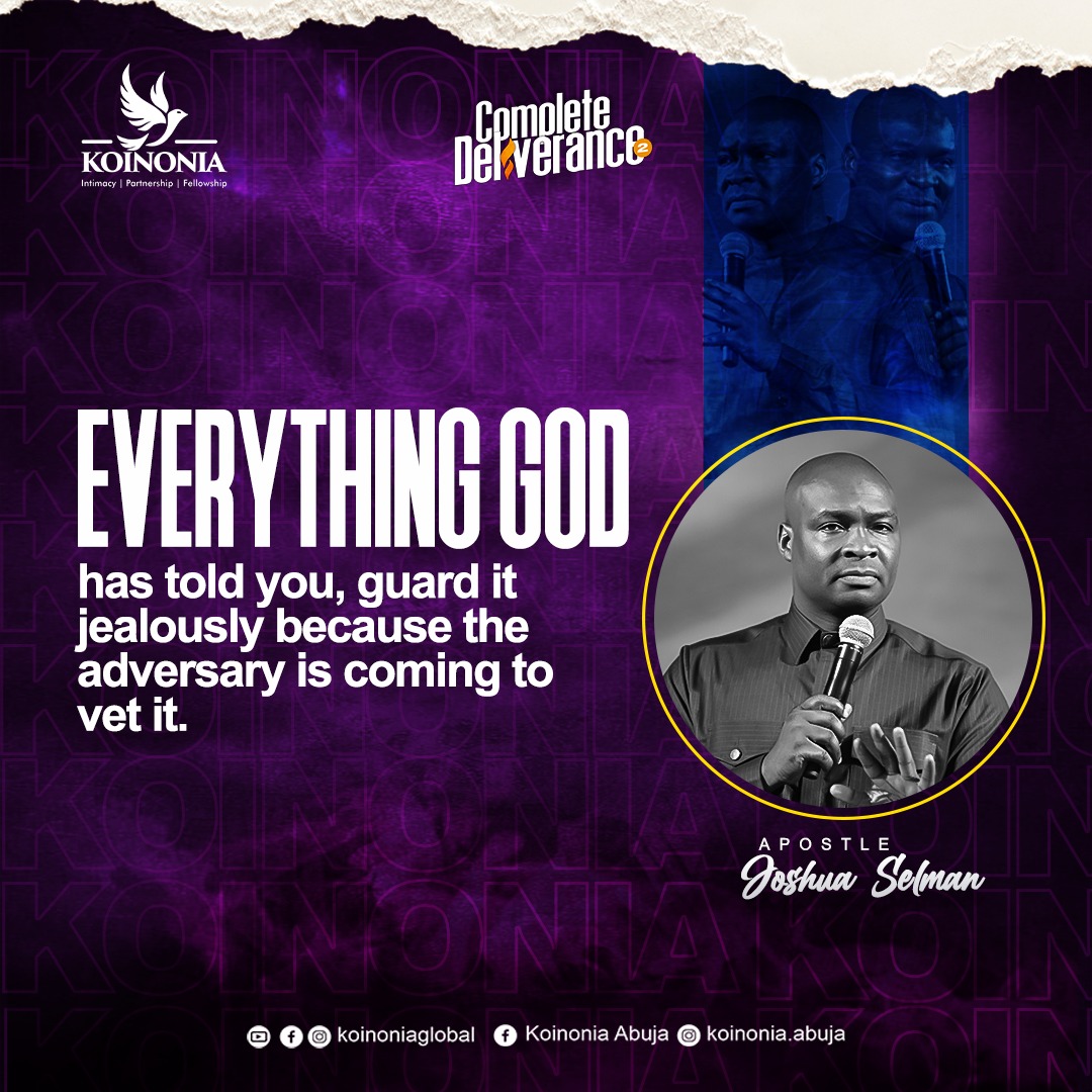 AbujaKoinonia's tweet photo. #ApostleJoshuaSelman
#CompleteDeliverance2
#StructureAndOperationOfSatan
#KoinoniaAbuja
#KoinoniaGlobal https://t.co/mMuw14so9b