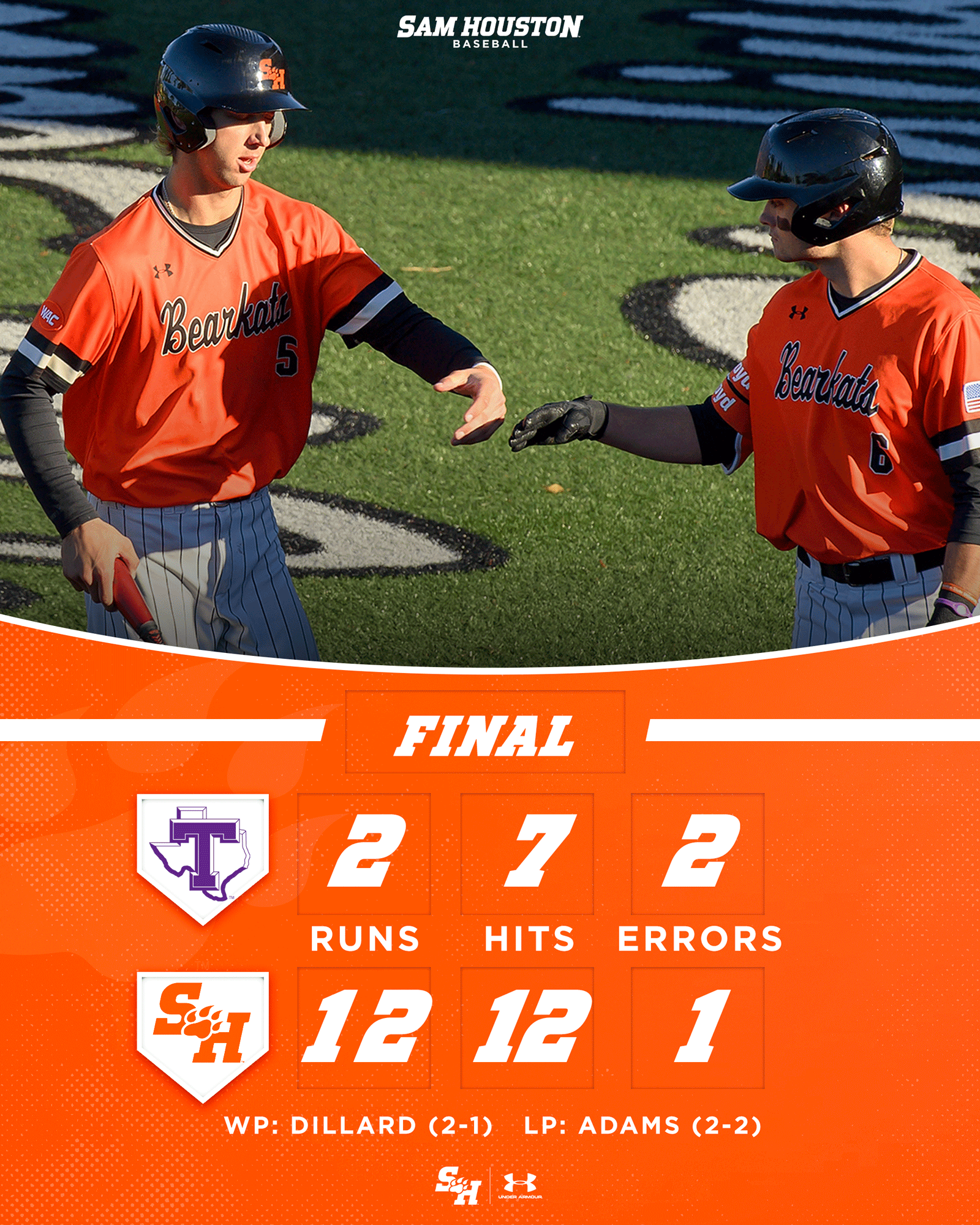 Sam Houston Baseball on Twitter "Bring out your brooms, Bearkats win