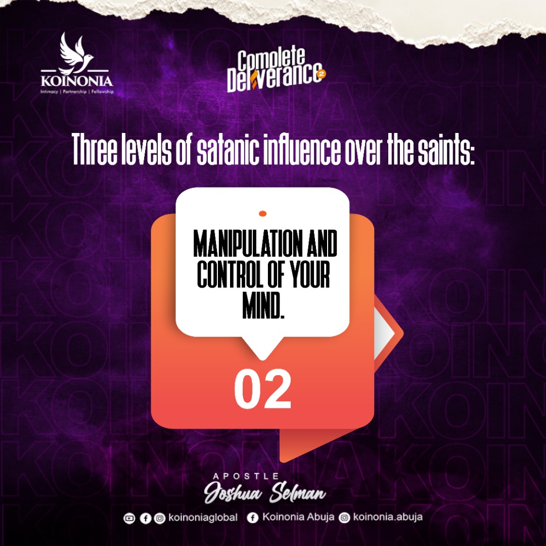 AbujaKoinonia's tweet photo. #ApostleJoshuaSelman
#CompleteDeliverance2
#StructureAndOperationOfSatan
#KoinoniaAbuja
#KoinoniaGlobal https://t.co/kDYqPjthGt