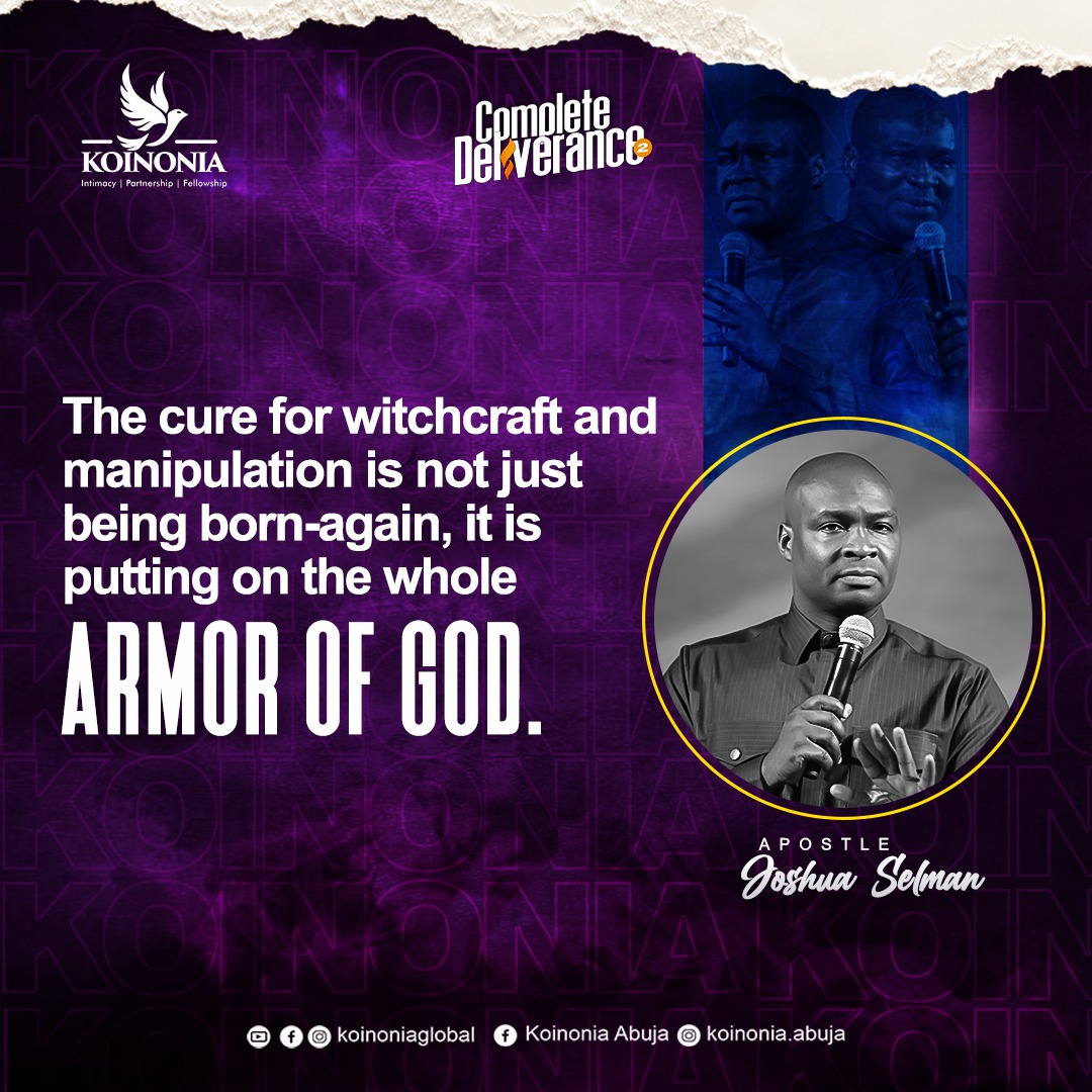 AbujaKoinonia's tweet photo. #ApostleJoshuaSelman
#CompleteDeliverance2
#StructureAndOperationOfSatan
#KoinoniaAbuja
#KoinoniaGlobal https://t.co/reujIW7lJ1