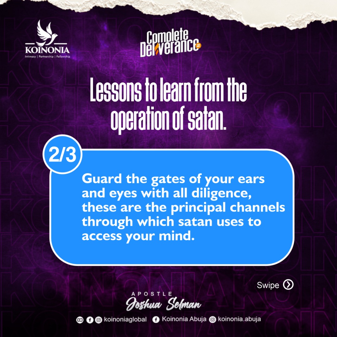 AbujaKoinonia's tweet photo. #ApostleJoshuaSelman
#CompleteDeliverance2
#StructureAndOperationOfSatan
#KoinoniaAbuja
#KoinoniaGlobal https://t.co/m1Z56gfdXq