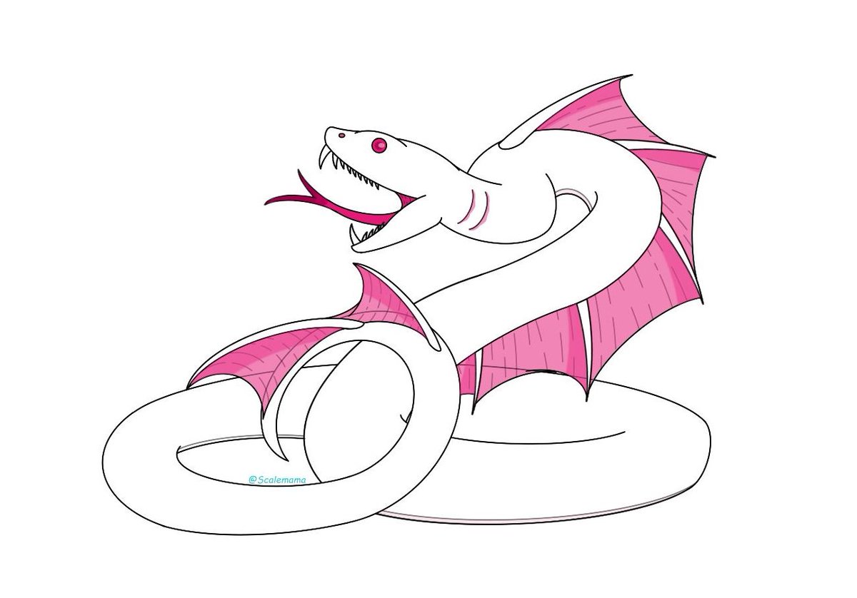 AthriaM's tweet photo. UPDATED
One of my FanTroll's lusus. This is SnakeBarracuda Mom, she is 5 feet long and has a fierce appearance. She has a toxic bite that can kill an adult violet blood in about 50 minutes. Anti-Venom can be made but has to be administered within 5 minute of the bite.
#Lusus https://t.co/VaMpW7X5Tz