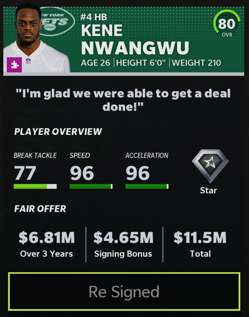 FMLJets's tweet photo. SPEED KILLS - Despite moderate success after his acquisition for the cycle, speedster Kene Nwangwu has signed a multi-year deal. 

"We need to get him more touches" - Coach Craven Moorhead 

@FMLReport https://t.co/sgI08Jd8L0